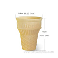 Flat mouth ice cream cone